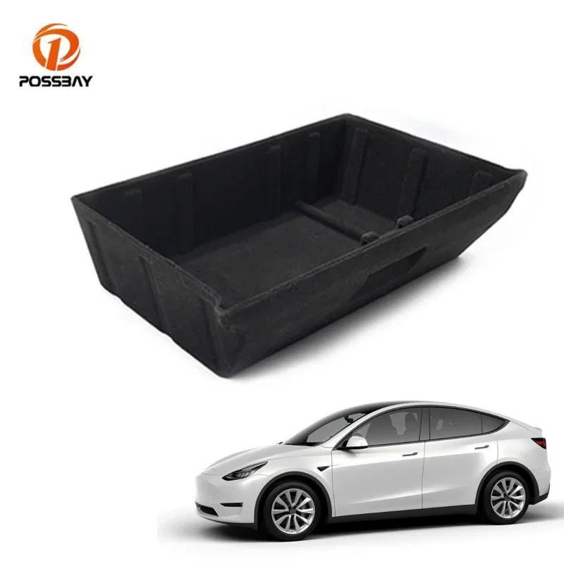 

Автомобильный ящик для хранения под сиденьем, черный Органайзер большой емкости, аксессуары для интерьера автомобиля Tesla Model Y 2021
