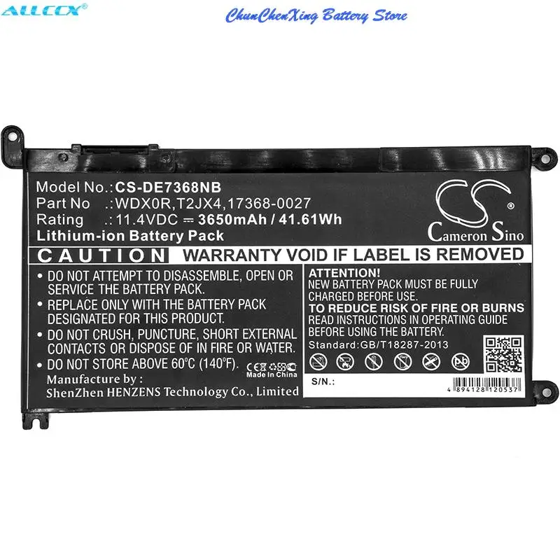 OrangeYu 3650mAh Battery 17368-0027, T2JX4, WDX0R for DELL INS 13MF PRO-D1708TS, INS 13MF PRO-D1508TS, Inspiron 13 7368
OrangeYu 3650mAh Battery 17368-0027, T2JX4, WDX0R for DELL INS 13MF PRO-D1708TS, INS 13MF PRO-D1508TS, Inspiron 13 7368