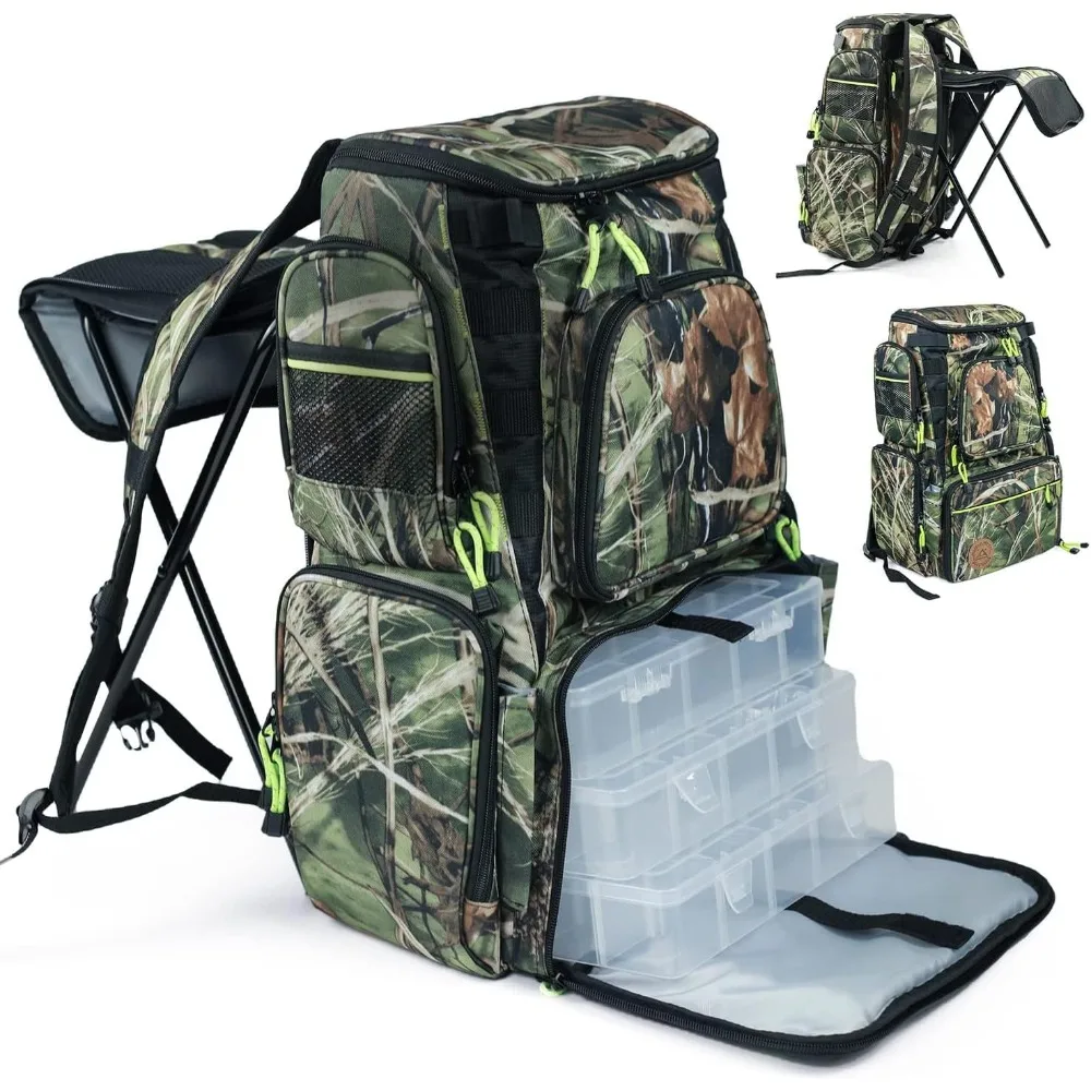 

Fishing gear box, fishing rod rack box, 60L folding fishing chair, very suitable for men's outdoor use