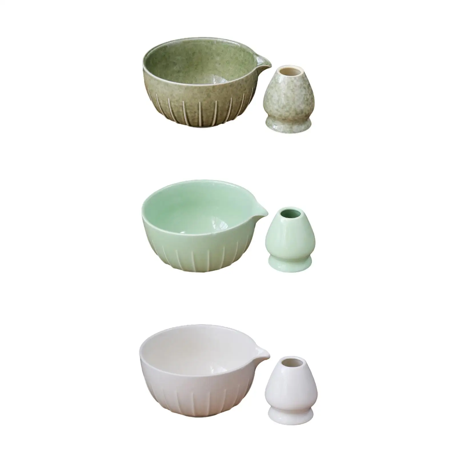 

Matcha Bowl and Whisk Holder Portable Ceremonial Gift Matcha Tea Set Green Tea Ceremony Tea Accessories for Japanese Matcha