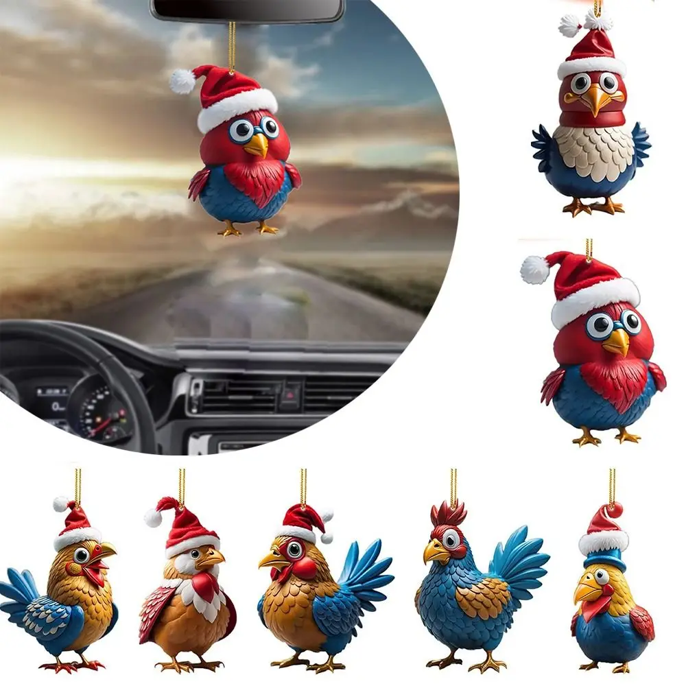 2D Christmas Ornaments Christmas Decor Acrylic Cartoon Car Ornament Pendant DIY Craft Rooster Pendant Party
2D Christmas Ornaments Christmas Decor Acrylic Cartoon Car Ornament Pendant DIY Craft Rooster Pendant Party