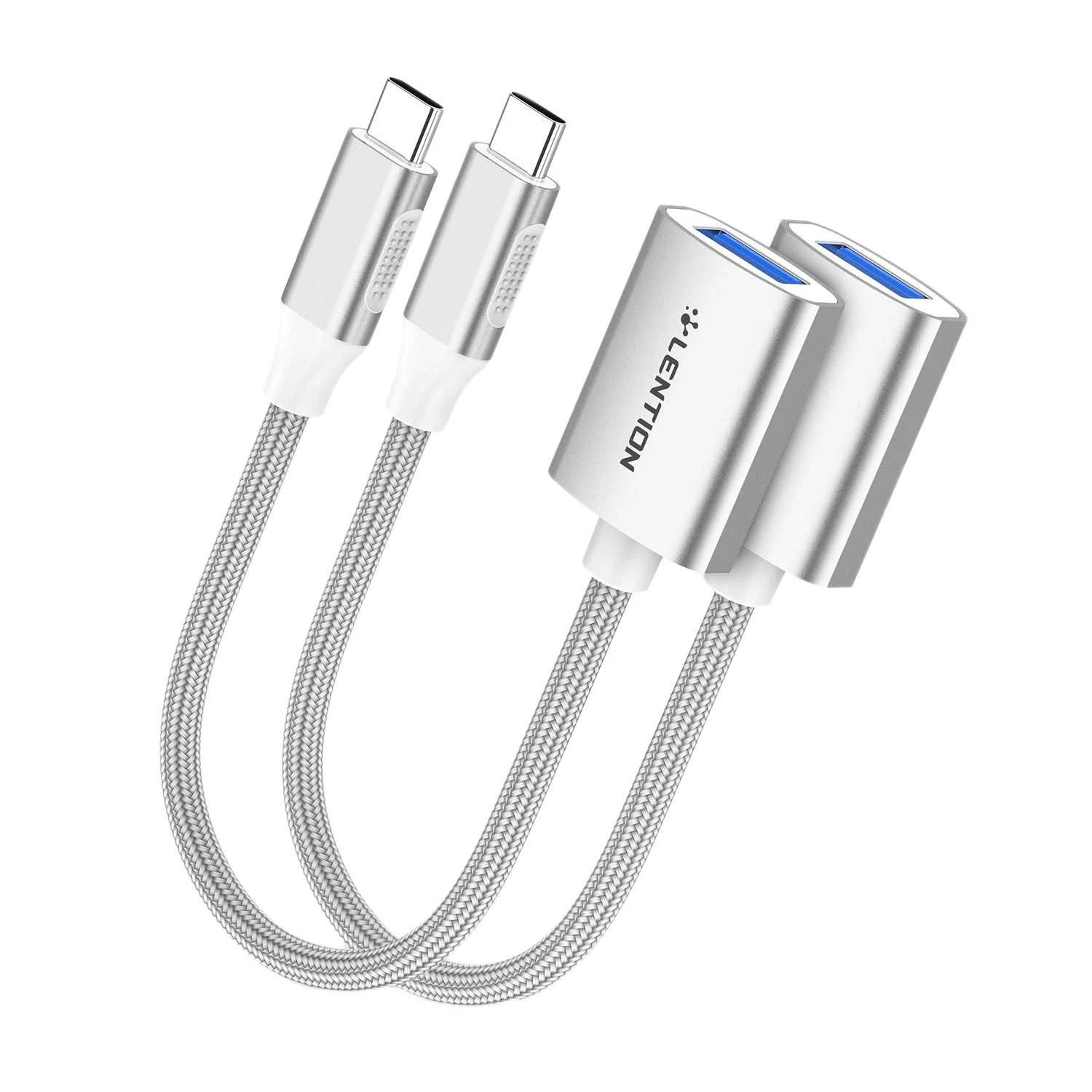 Переходник LENTION C6 с USB C на USB 3,0 «папа» с USB 3,0 «Мама», OTG-конвертер для ноутбука, серебристый (2 шт.)
Переходник LENTION C6 с USB C на USB 3,0 «папа» с USB 3,0 «Мама», OTG-конвертер для ноутбука, серебристый (2 шт.)