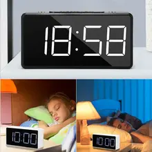 Electronic Clock Table Mirror LED Digital Alarm Clock Night Light Thermometer USB Charging Smart Alarm Clock Bedroom Decoration
Electronic Clock Table Mirror LED Digital Alarm Clock Night Light Thermometer USB Charging Smart Alarm Clock Bedroom Decoration