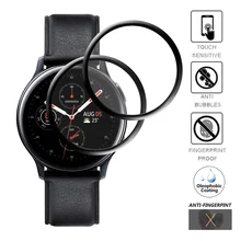 

HD 3D creen Protector For Samsung galaxy Watch Active 2 44mm 40mm Transparent Soft Film Glass smart watch waterproof Protectors