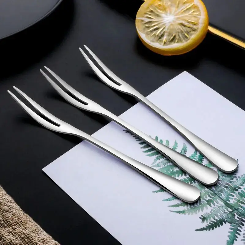 Small Stainless Steel Forks For Cocktail Appetizer Dessert Party 10 Pieces 2-prong Fruit Fork Household
Small Stainless Steel Forks For Cocktail Appetizer Dessert Party 10 Pieces 2-prong Fruit Fork Household