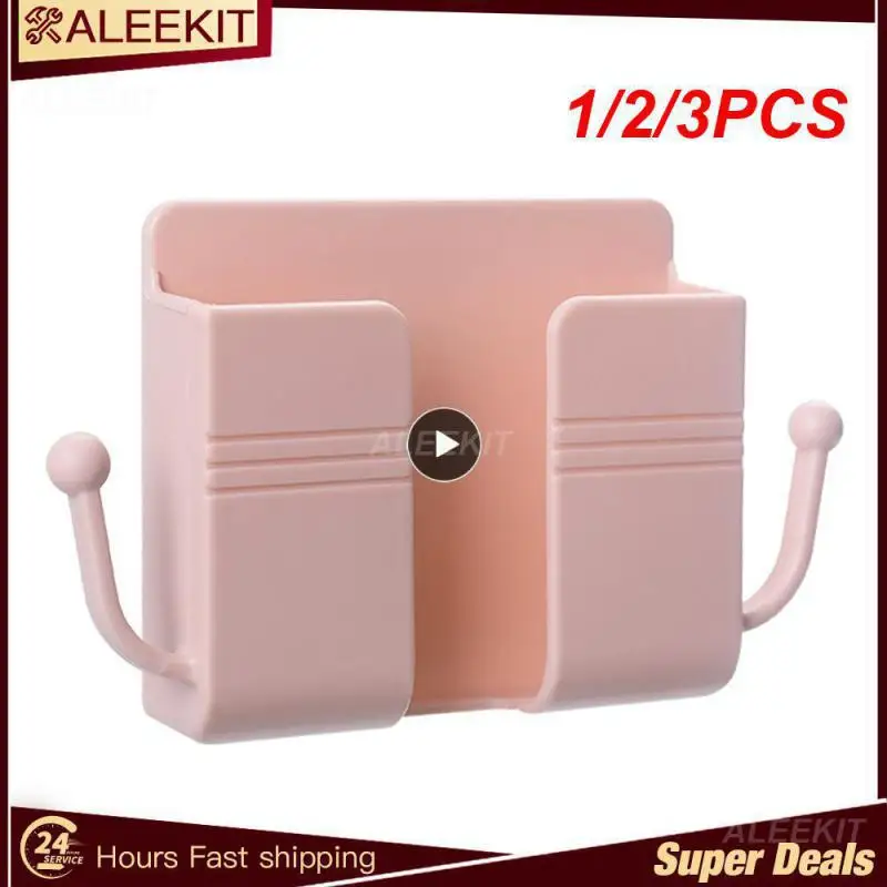 1/2/3PCS Wall Mounted Mobile Phone Holder Multifunction Holder Remote Control Storage Box Charger Hook Cable Charging Dock Stand
1/2/3PCS Wall Mounted Mobile Phone Holder Multifunction Holder Remote Control Storage Box Charger Hook Cable Charging Dock Stand