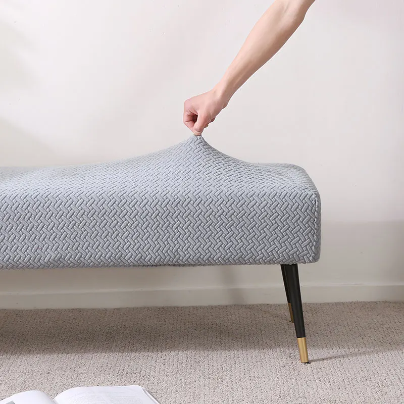 Housse de banc élastique en tissu polaire, antidérapante, amovible, lavable, pour siège de maison, salon, chambre à coucher, salle de Piano Housse de banc élastique en tissu polaire, antidérapante, amovible, lavable, pour siège de maison, salon, chambre à coucher, salle de Piano