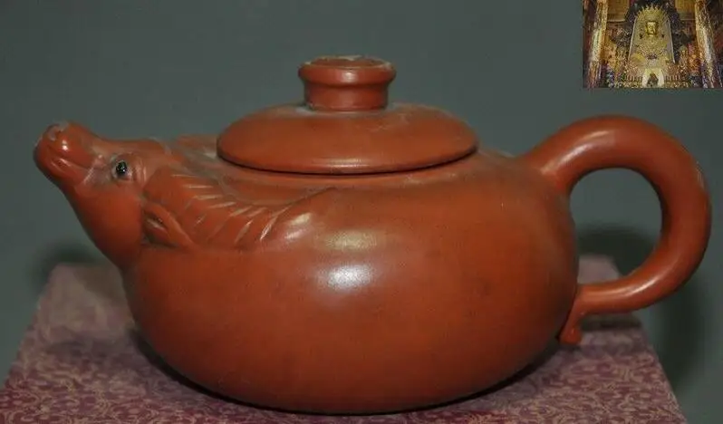 Старая китайская керамика Yixing Zisha, вырезанный котелок быка, чайный набор, чайный котелок
Старая китайская керамика Yixing Zisha, вырезанный котелок быка, чайный набор, чайный котелок