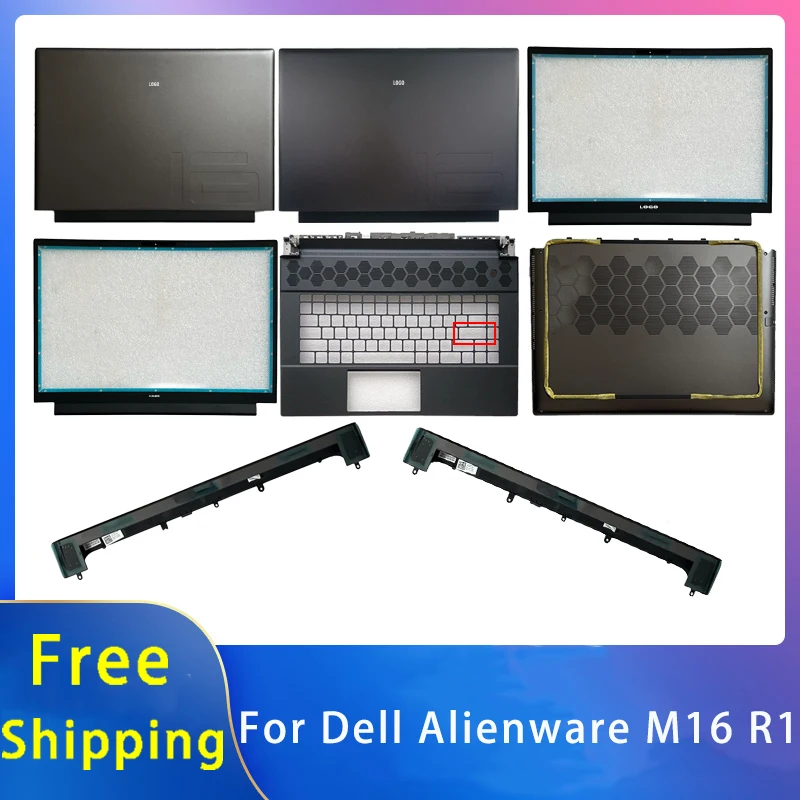 

Новинка для Dell Alienware M16 R1; Сменные аксессуары для ноутбуков, задняя крышка/Упор для рук/нижняя часть с логотипом 0VJ9HD 0DX6G7 0T5NCC