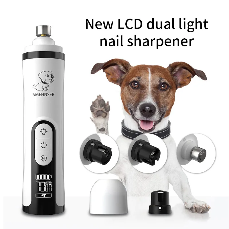 Electric Pet Nail Grinder LED Light Cat Dogs Nail Clippers USB Rechargeable Paws Nail Cutter Grooming Trimmer Pet Supplies
Electric Pet Nail Grinder LED Light Cat Dogs Nail Clippers USB Rechargeable Paws Nail Cutter Grooming Trimmer Pet Supplies