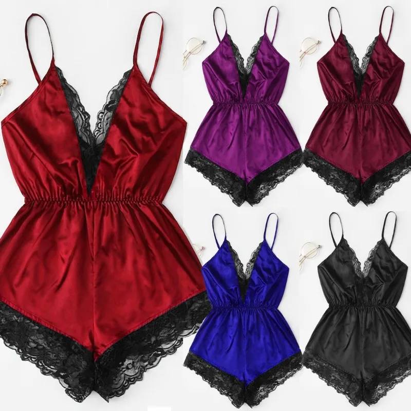 Fashion Women's Sexy Lace Strap Oil Gloss Cloth Bodysuit Home Set sleepwear European and American Fun Underwear
Fashion Women's Sexy Lace Strap Oil Gloss Cloth Bodysuit Home Set sleepwear European and American Fun Underwear