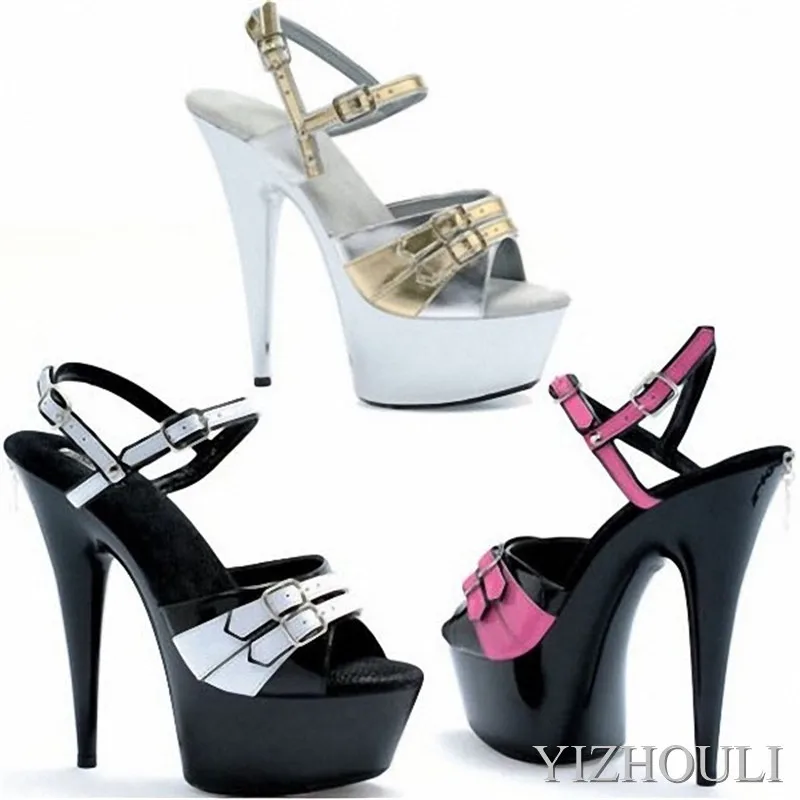 Stylish high-heeled sandals, sexy 15-centimeter-long sexy stage model for summer catwalk with buckle dance shoes
Stylish high-heeled sandals, sexy 15-centimeter-long sexy stage model for summer catwalk with buckle dance shoes