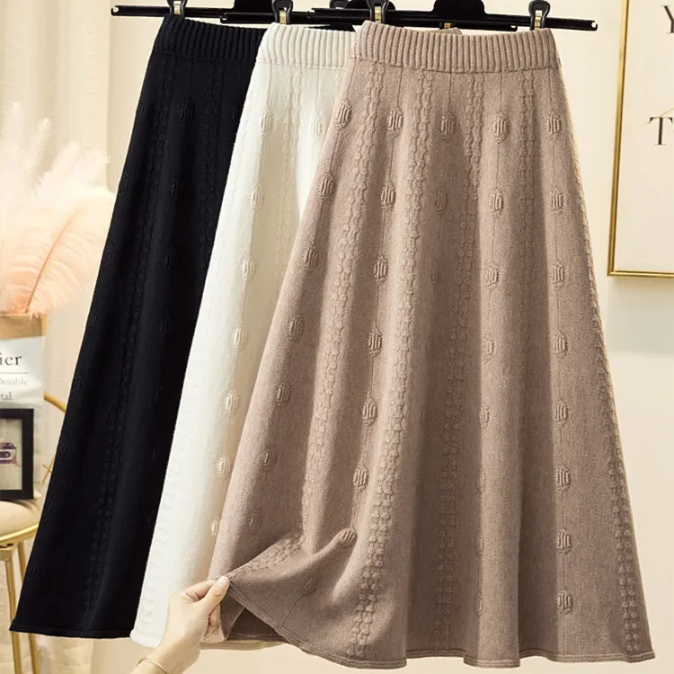 2023 Autumn and Winter New Woolen Knit Skirt Women's Fashion Western Style Niche Casual High Waist Mid-length Temperament Skirt
2023 Autumn and Winter New Woolen Knit Skirt Women's Fashion Western Style Niche Casual High Waist Mid-length Temperament Skirt