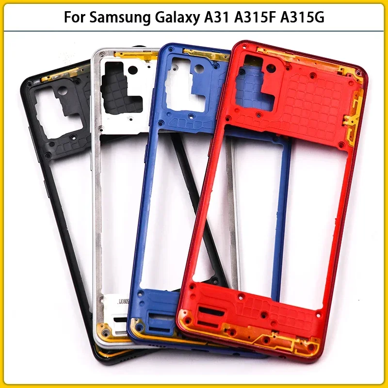 

New For Samsung Galaxy A31 A315F A315G A315N A315 Plastic Housing Case Middle Frame Chassis With Volume Side Key