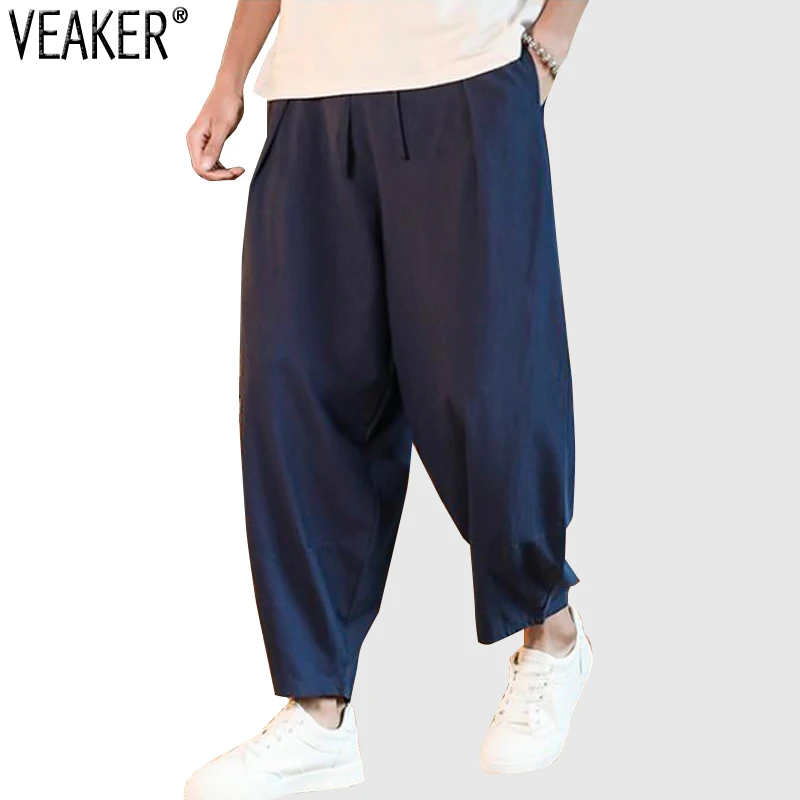 2022 New Men's Cotton Linen Loose Pants Male Summer Casual Solid Color Wide Leg Pants trousers M-5XL
2022 New Men's Cotton Linen Loose Pants Male Summer Casual Solid Color Wide Leg Pants trousers M-5XL