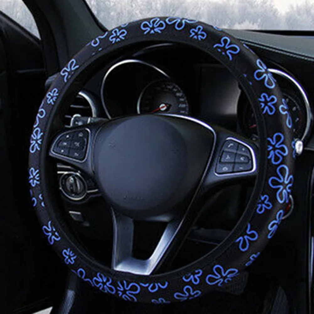 Protect Your Steering Wheel from Wear and Tear Auto Car Universal 15''/38cm Flower Floral Steering Wheel Cover
Protect Your Steering Wheel from Wear and Tear Auto Car Universal 15''/38cm Flower Floral Steering Wheel Cover