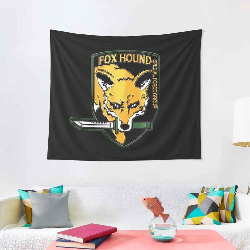 

Foxhound Crest художественный настенный гобелен Декор для комнаты Эстетическая настенная эстетика для комнаты гобелен