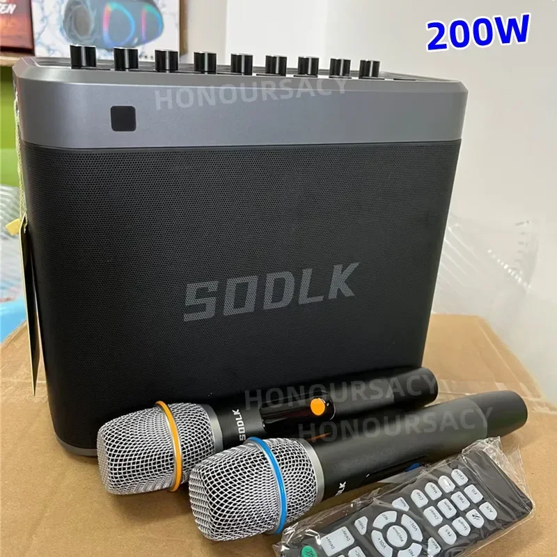 SODLK 200W Powerful Waterproof Bluetooth Speaker 360 Stereo Outdoor Square Dance Sound System with Wireless Microphone Subwoofer
SODLK 200W Powerful Waterproof Bluetooth Speaker 360 Stereo Outdoor Square Dance Sound System with Wireless Microphone Subwoofer