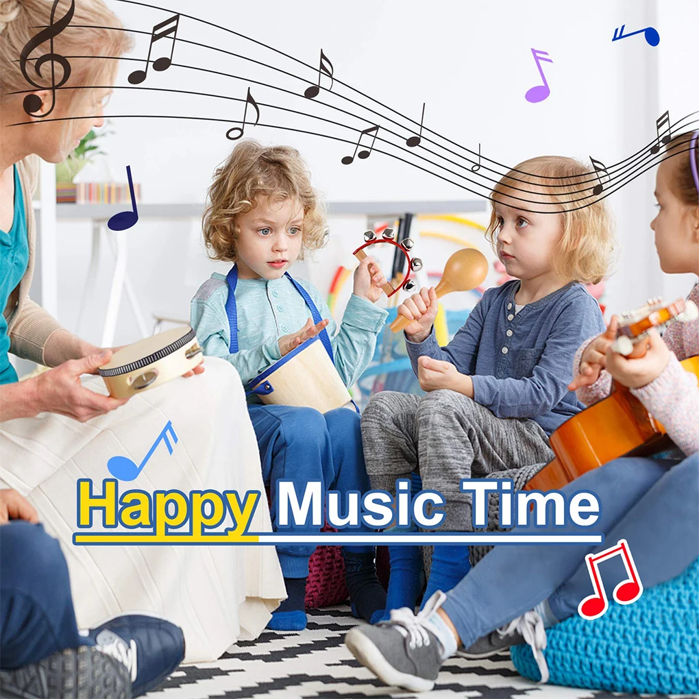 

Деревянные музыкальные игрушки и Веселые Обучающие игрушки 1-3, музыкальный набор для детей на день рождения, Рождество, музыкальный инструмент