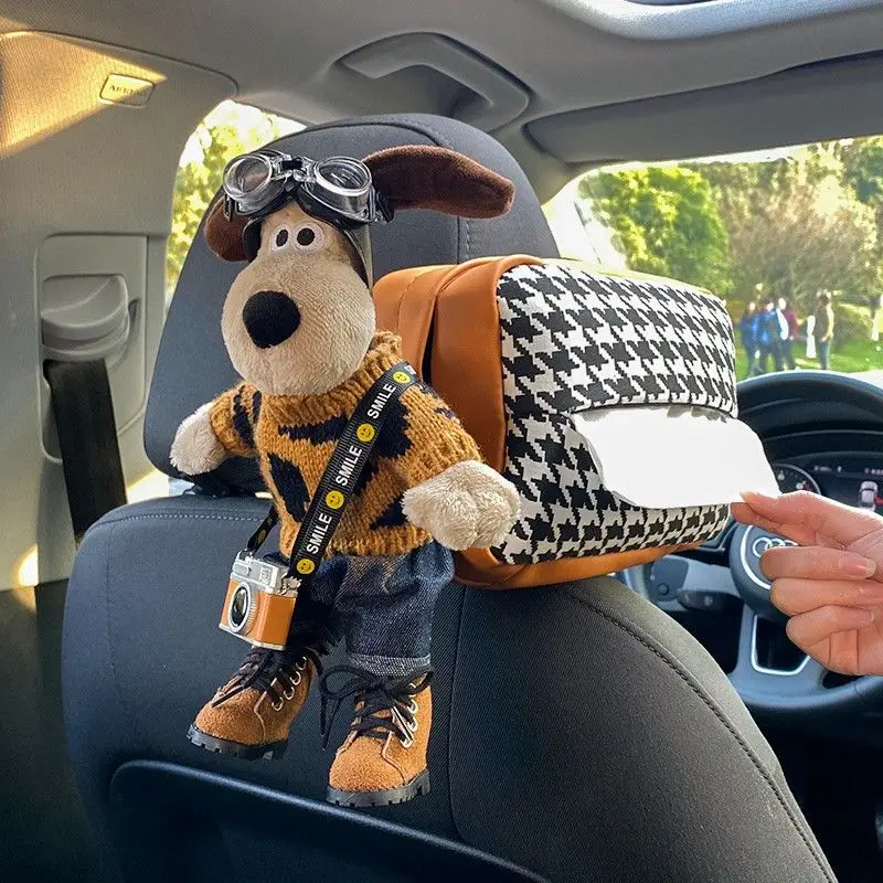 Cute Plush Dog Car Tissue Box Hanging Cartoon Creative Vehicle Paper Dispenser for Fun and Convenient In-car Accessory
Cute Plush Dog Car Tissue Box Hanging Cartoon Creative Vehicle Paper Dispenser for Fun and Convenient In-car Accessory