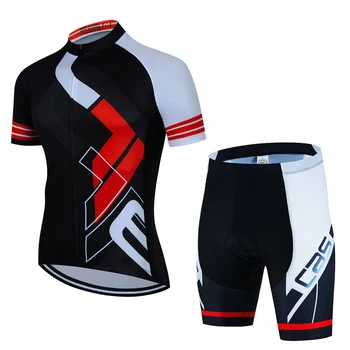 Eleve sua Experiência de Ciclismo com o HUUB Jersey Set: Conforto e Desempenho Inigualáveis 8 New Pro Team Cycling Jersey Set Summer Cycling Clothing MTB Bike Clothes Uniform Maillot Ropa Ciclismo Man Cycling Bicycle Suit