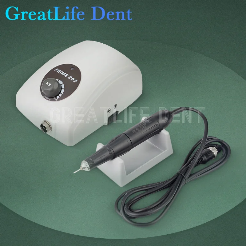 

GreatLife Dent 100W 50000 Rpm Engraving Dental Micromotor Handpiece PRIME 202 Brushless Nail Denture Jewerly Polishing Machine