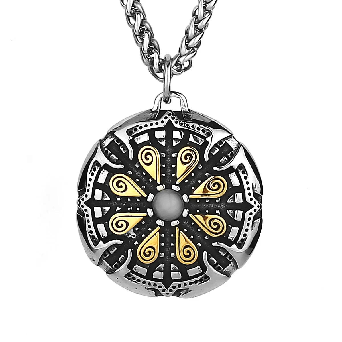 Vintage Stainless Steel Viking Necklace Awesome Helmet Rune Compass Pendant Men's Amulet Memorial Day Party Jewelry Gift
Vintage Stainless Steel Viking Necklace Awesome Helmet Rune Compass Pendant Men's Amulet Memorial Day Party Jewelry Gift