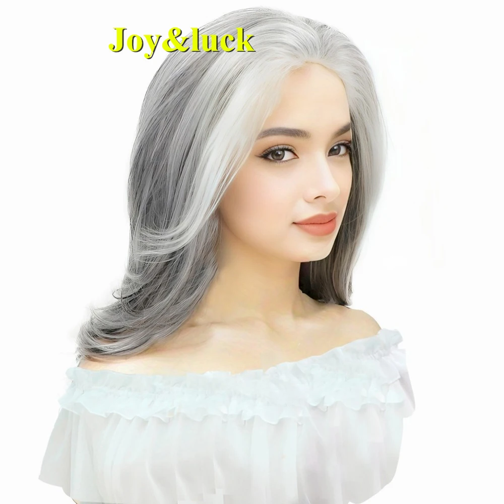 Highlight Grey Long Wig Synthetic Natural Straight Layered Length Women Daily Or Cosplay Use Good Quality Hair
Highlight Grey Long Wig Synthetic Natural Straight Layered Length Women Daily Or Cosplay Use Good Quality Hair