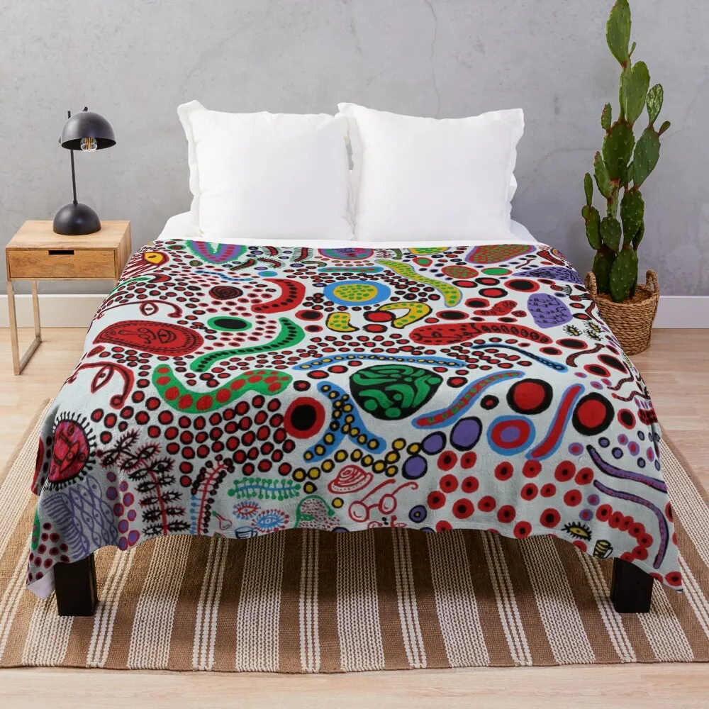 

Yayoi Kusama Endless Life of People Throw Blanket Blanket Sofa Decorative Throw Blanket Soft Bed Blankets