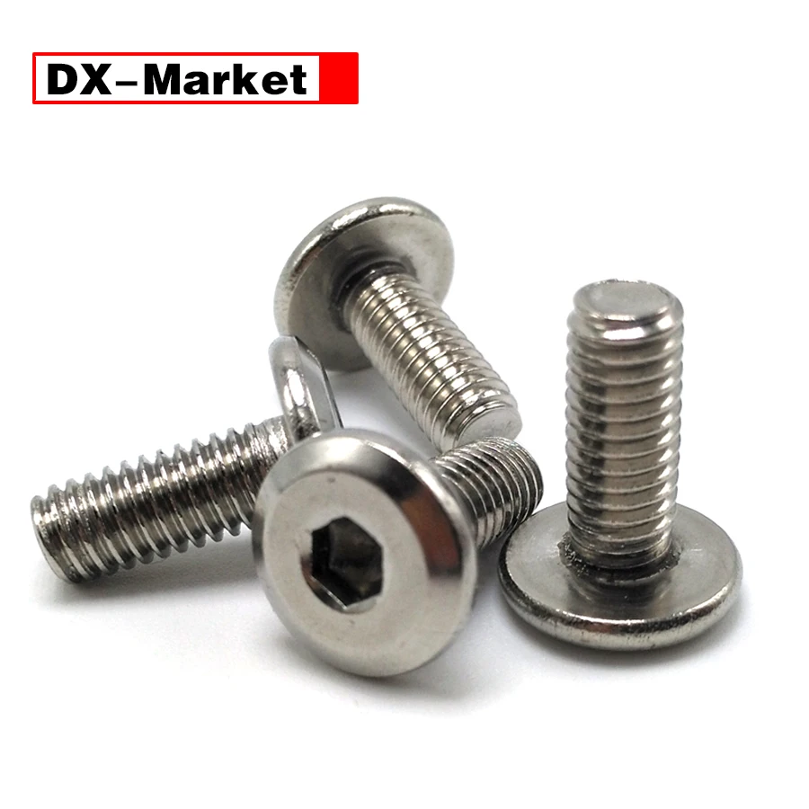 

【DX-Market】M5 Hexagon Socket Flat Screws,304 Stainless Steel M2-M12 Furniture Fastener Manufacturer ,A013