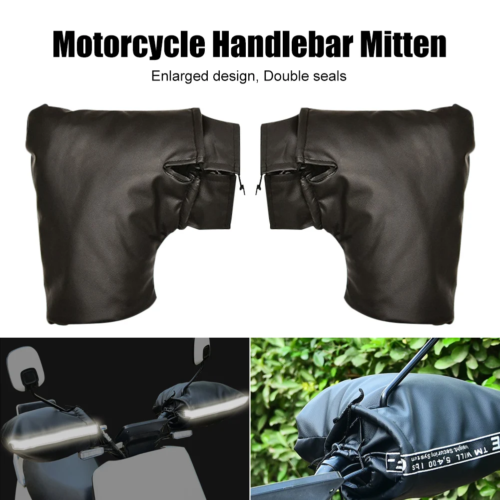 Motorcycle Handlebar Mitten Universal Gloves Plush Lining Waterproof PU Gloves Hand Warmer Winter Warm for Scooter Snowmobile
Motorcycle Handlebar Mitten Universal Gloves Plush Lining Waterproof PU Gloves Hand Warmer Winter Warm for Scooter Snowmobile