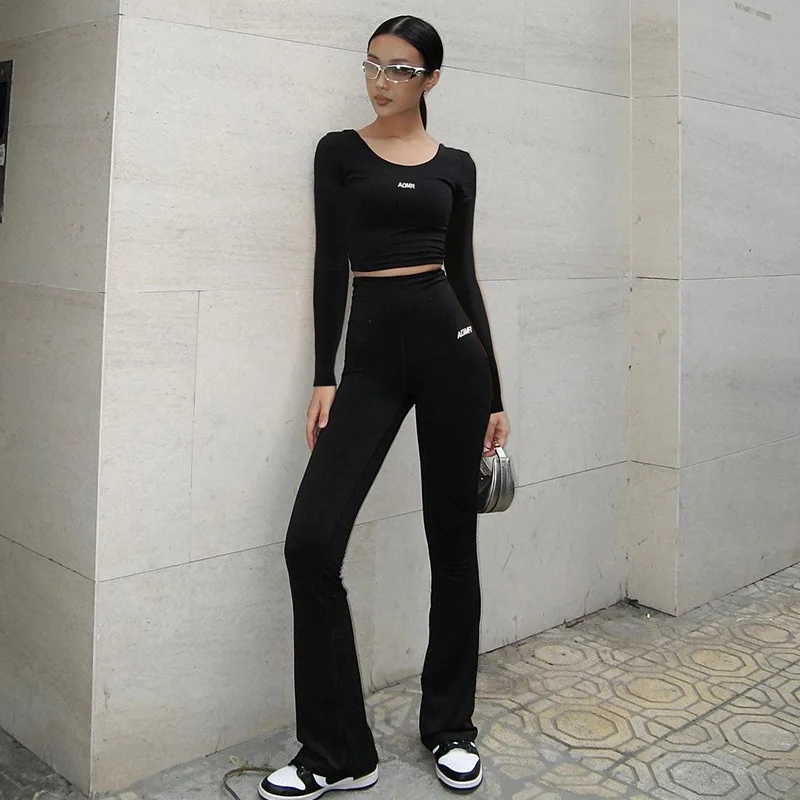 Autumn and winter new tight-fitting pullover long-sleeved jacket + high-waist straight trousers sports 2-piece suit Vestidos
Autumn and winter new tight-fitting pullover long-sleeved jacket + high-waist straight trousers sports 2-piece suit Vestidos
