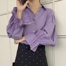 Shirts Women Long Sleeve Single Breasted Button Loose Korean Style Leisure Casual Blouses Kawaii Lovely Vintage Womens Fashion
Shirts Women Long Sleeve Single Breasted Button Loose Korean Style Leisure Casual Blouses Kawaii Lovely Vintage Womens Fashion