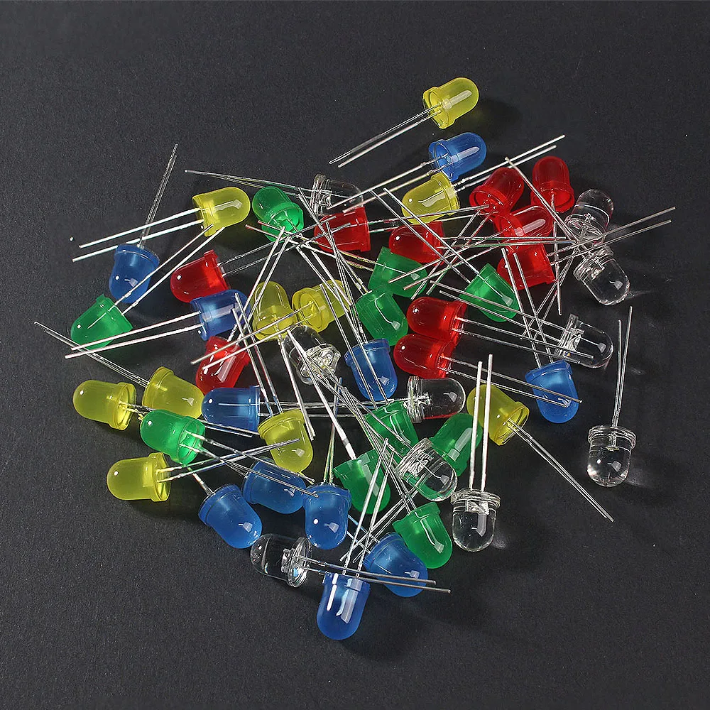 50PCS/Lot Multi Color LED Assortment Kit Green Red white Yellow Blue 8mm Round Light Emitting Diode LED Assorted Pack LED Lamp
50PCS/Lot Multi Color LED Assortment Kit Green Red white Yellow Blue 8mm Round Light Emitting Diode LED Assorted Pack LED Lamp