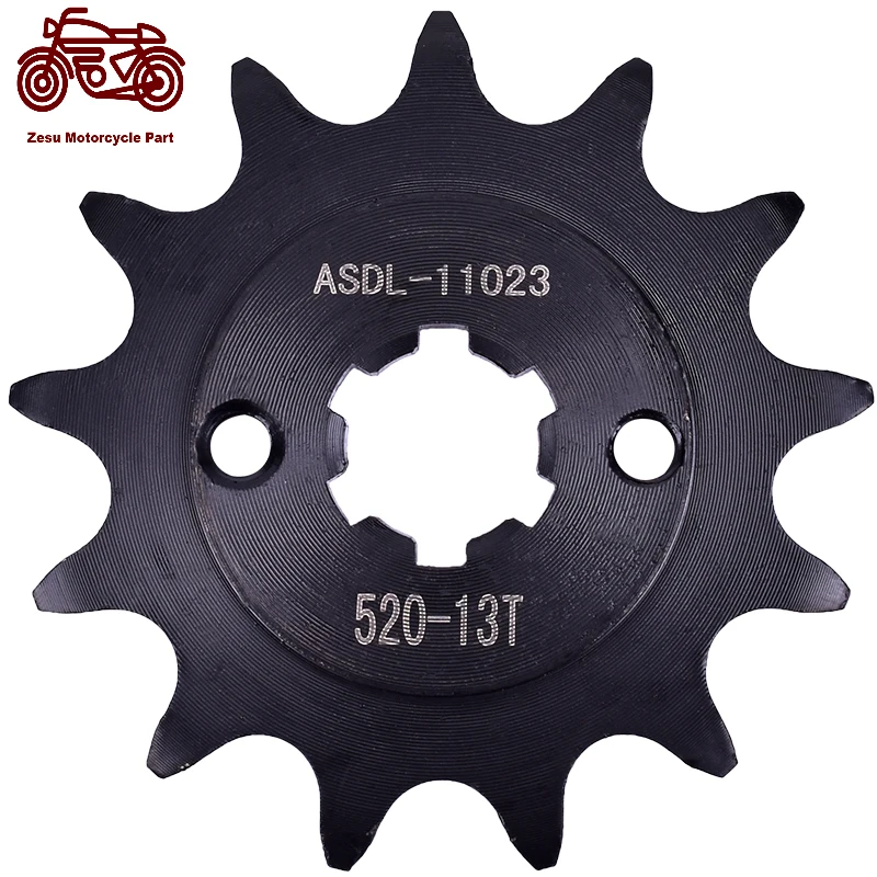 

520 13T Front Sprocket Gear For Yamaha YFS200 99-06 DT200 L 85 TT-R230 05-17 FZR250 YFS 200 DT 200 L TTR 230 FZR 250 520-13T