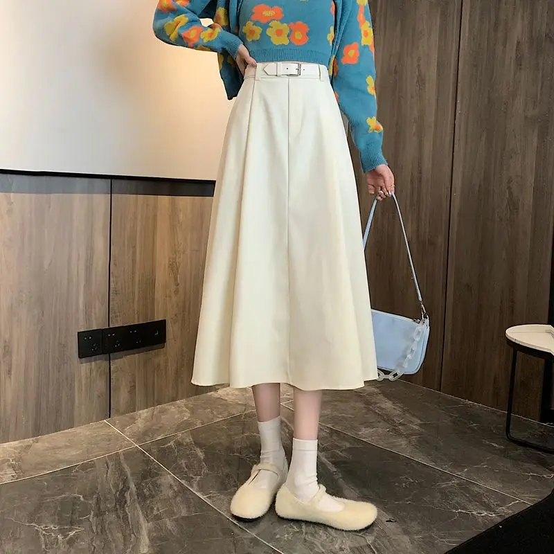 Autumn Winter Skirt 2023 High Waist Mid-length A-line Skirt Women's Skirts Prom Clothes High-waisted Office Wear Elegant Woman
Autumn Winter Skirt 2023 High Waist Mid-length A-line Skirt Women's Skirts Prom Clothes High-waisted Office Wear Elegant Woman