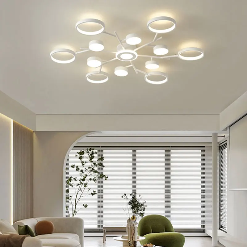 2023 Modern Simple Style LED Chandelier For Living Room Bedroom Kitchen Study Ceiling Lamp White Design Remote Control Light
2023 Modern Simple Style LED Chandelier For Living Room Bedroom Kitchen Study Ceiling Lamp White Design Remote Control Light