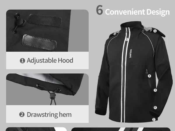 WOSAWE Motorcycle Raincoat Suits Men Women Waterproof Rain Jacket and Pant Reflective Hiking Motobike Riding Fishing Rainsuits 30 S173afcfc125d41429076e4193df8326eY