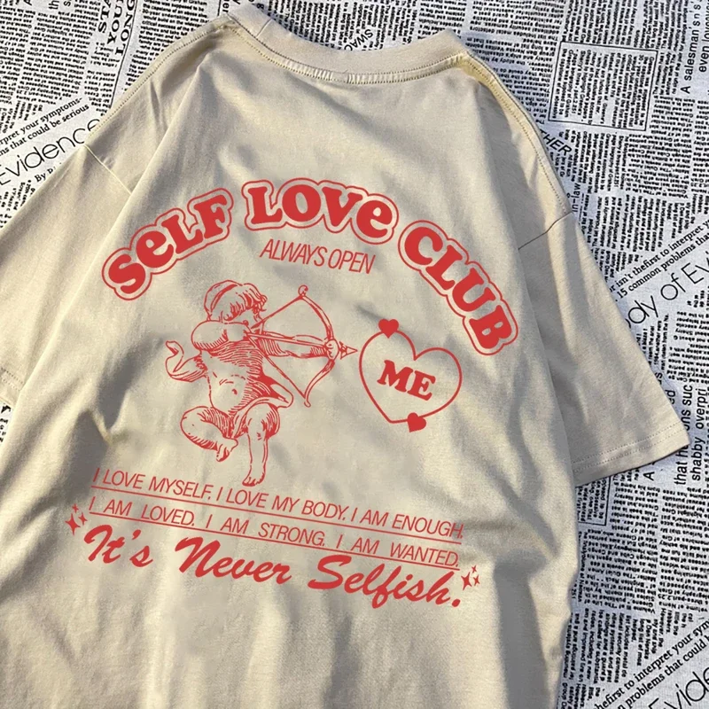 Футболка мужская с надписью Self Love Club Always Open Me, тенниска в стиле хип-хоп, Винтажная Майка с круглым вырезом, личная одежда, лето
Футболка мужская с надписью Self Love Club Always Open Me, тенниска в стиле хип-хоп, Винтажная Майка с круглым вырезом, личная одежда, лето