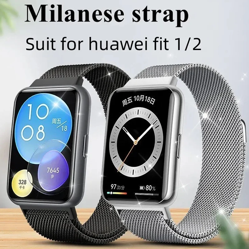 Milanese loop Band For Huawei Watch FIT 2 Magnetic watchband luxury stainless steel bracelet Huawei Watch fit strap Accessories
Milanese loop Band For Huawei Watch FIT 2 Magnetic watchband luxury stainless steel bracelet Huawei Watch fit strap Accessories