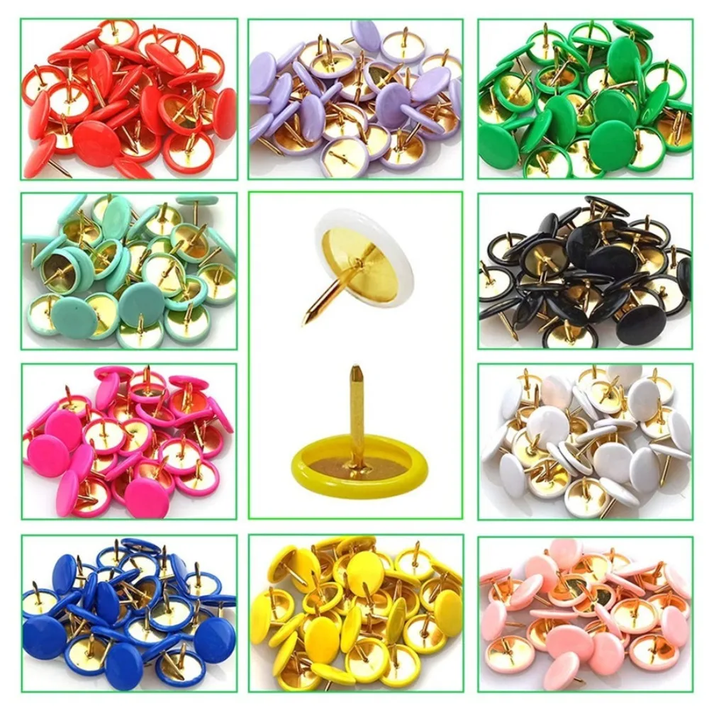 100Pcs Notice Board Round Push Pins Map Thumb Bulletin Drawing Cork Board Tacks Round Head Tacks Point Decorative Thumb Tacks
100Pcs Notice Board Round Push Pins Map Thumb Bulletin Drawing Cork Board Tacks Round Head Tacks Point Decorative Thumb Tacks