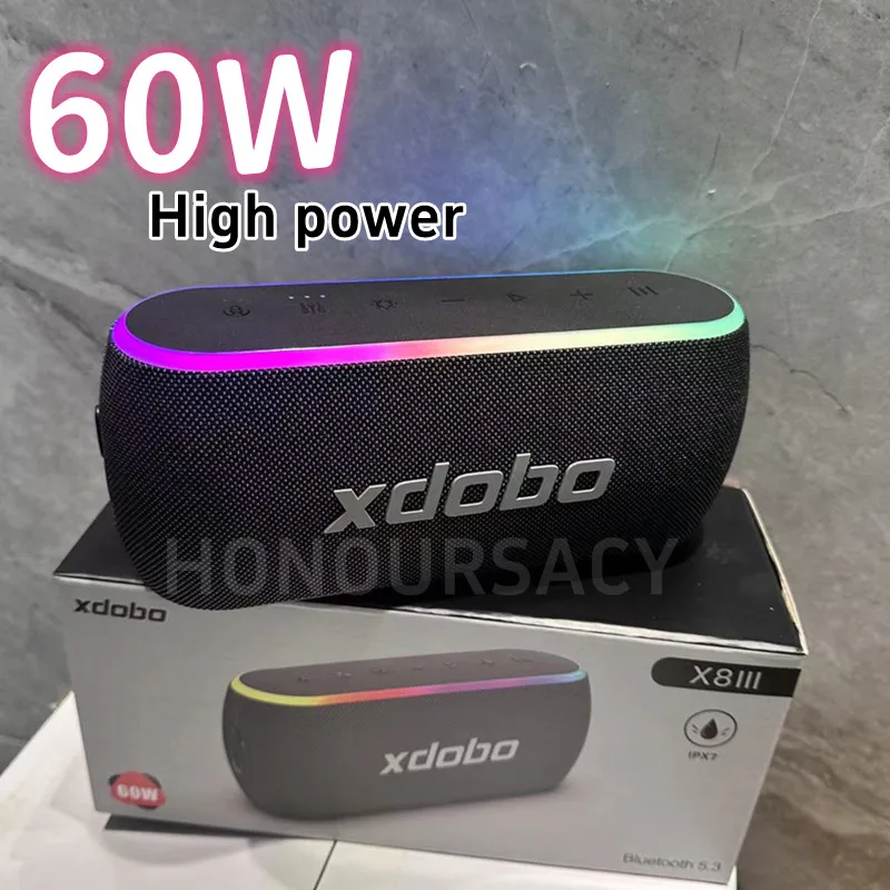 

XDOBO X8 third-generation Bluetooth speaker IPX7 outdoor waterproof portable subwoofer sound TWS dual wireless series connection