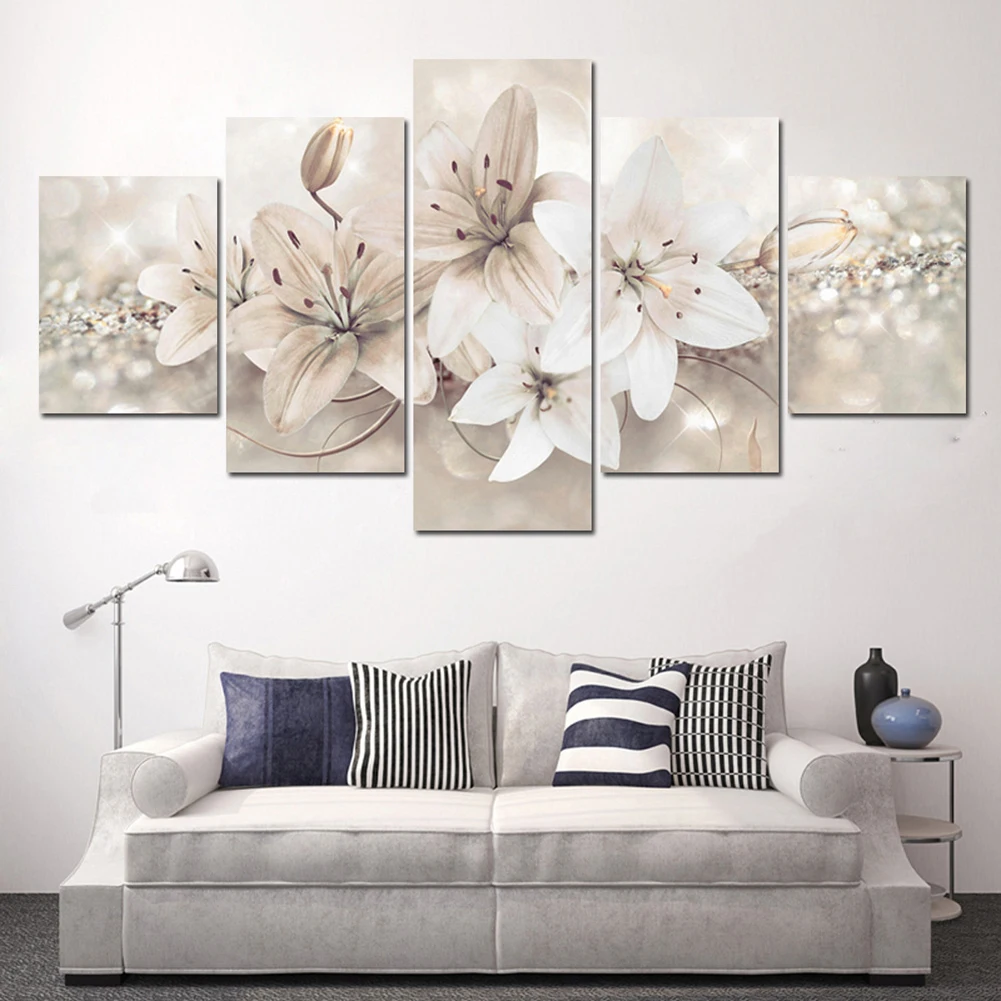 Bedrooms Corridors Canvas Painting Home Décor Modern Picture Unframed Wall Art White Lily 5Pcs Abstract Canvas
Bedrooms Corridors Canvas Painting Home Décor Modern Picture Unframed Wall Art White Lily 5Pcs Abstract Canvas