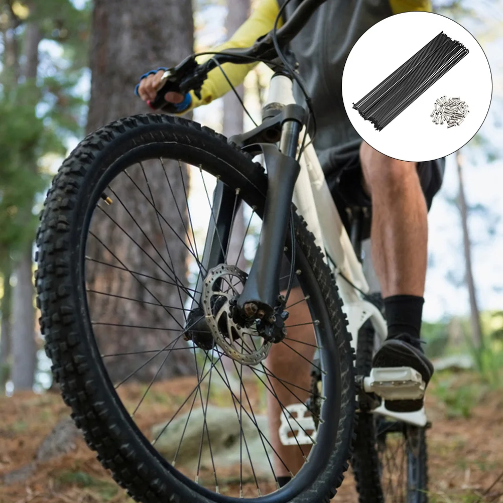 

Mountain Bike Spokes Convenient Warning Stripes Tube Wheel Motorcycle Skin Rim Protector Cover Metal Coat