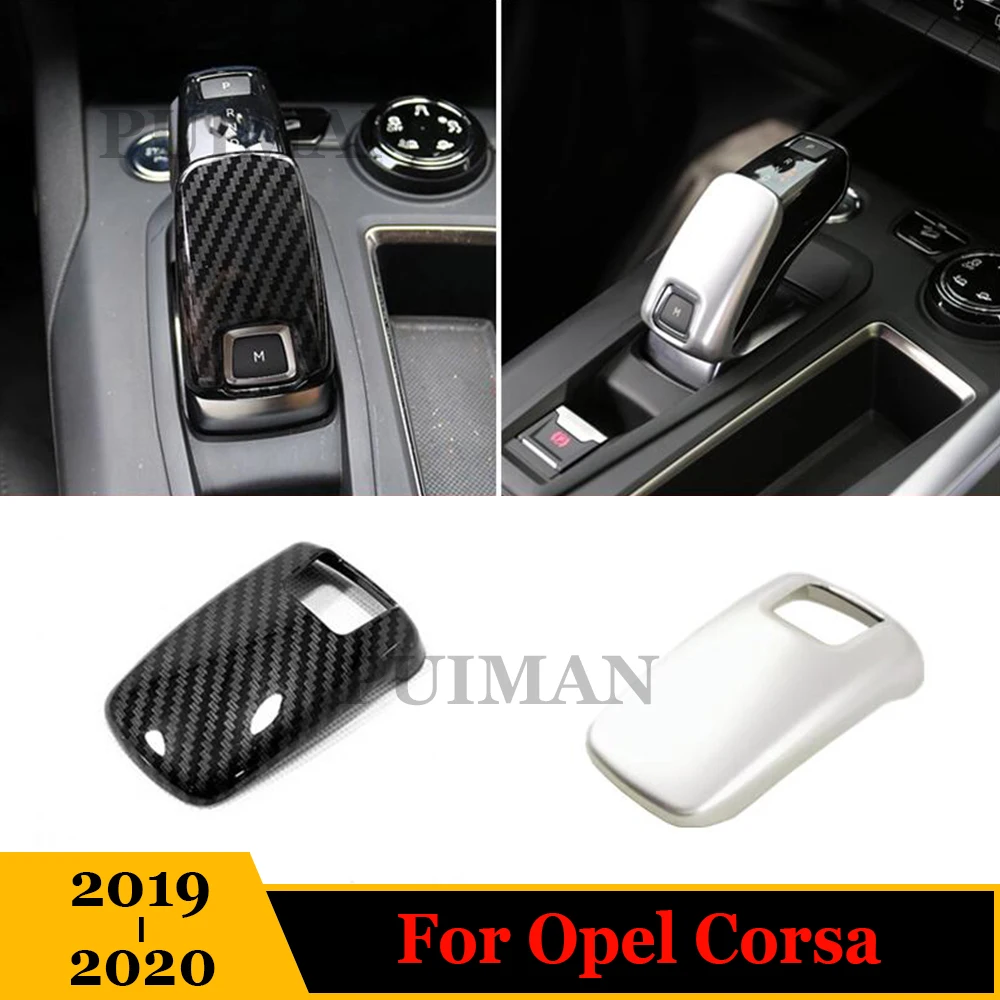 Carbon fibre Silver Car gear shift lever knob handle Decoration Cover Trim Car styling Accessories For Opel Corsa 2019 2020
Carbon fibre Silver Car gear shift lever knob handle Decoration Cover Trim Car styling Accessories For Opel Corsa 2019 2020