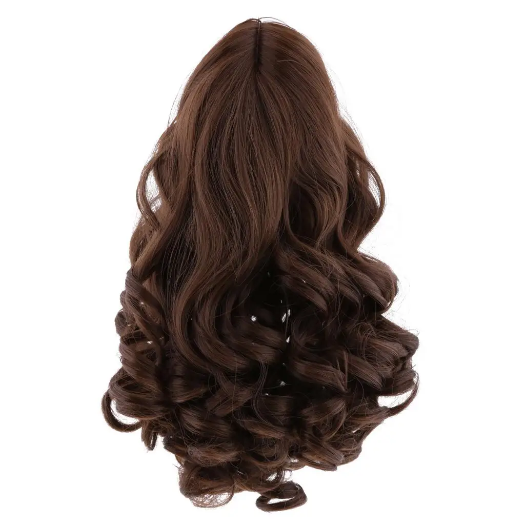 

Fantasy Middle Parting Wavy Curly Hair Wig for 18inch Doll Dolls Hairpiece Making Supplies