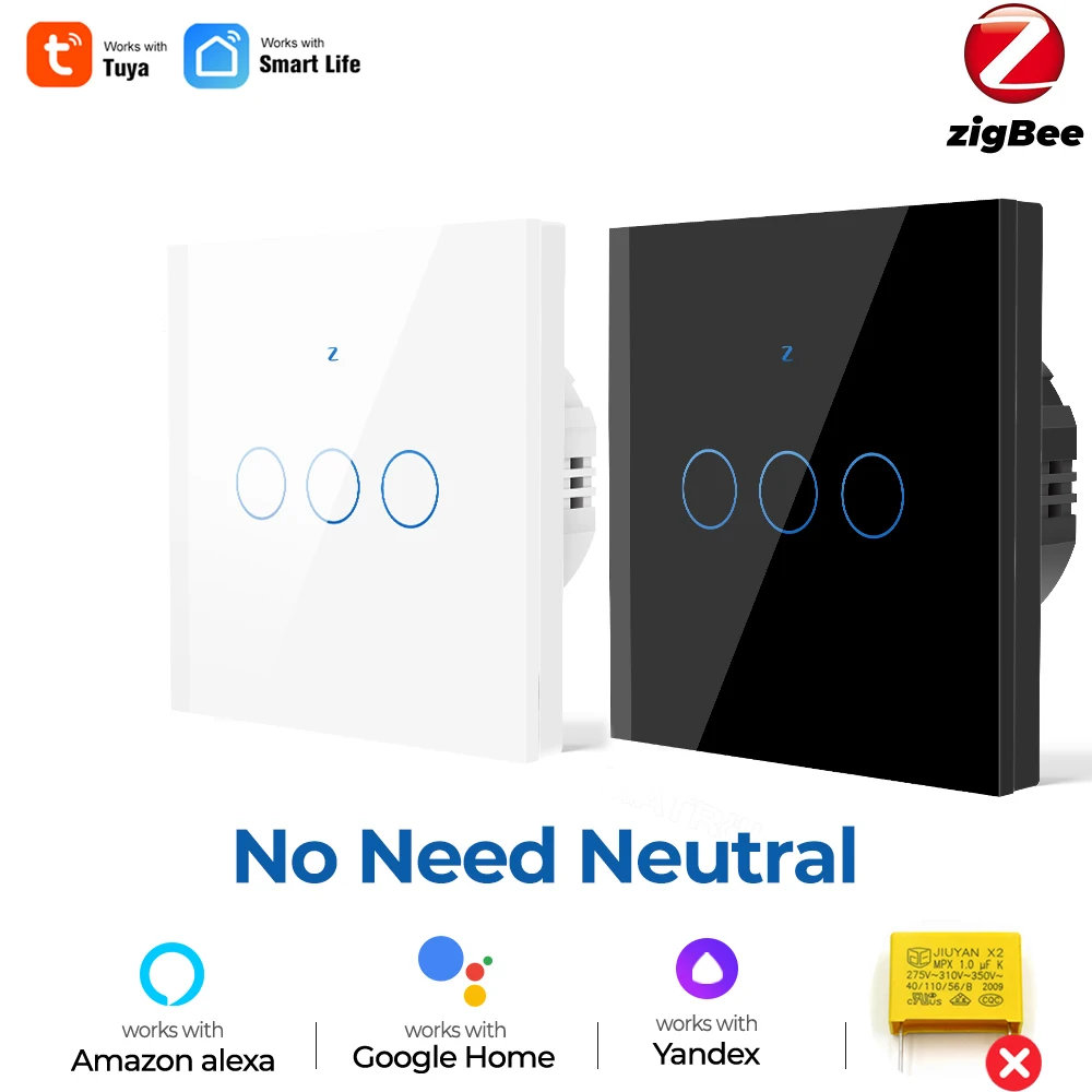 1 2 3 Gang Zigbee Tuya Smart Single Fire Live Wire Light Switch,No Neutral,Wall On Off Magnetic Latching Relay for Alice Alexa
1 2 3 Gang Zigbee Tuya Smart Single Fire Live Wire Light Switch,No Neutral,Wall On Off Magnetic Latching Relay for Alice Alexa