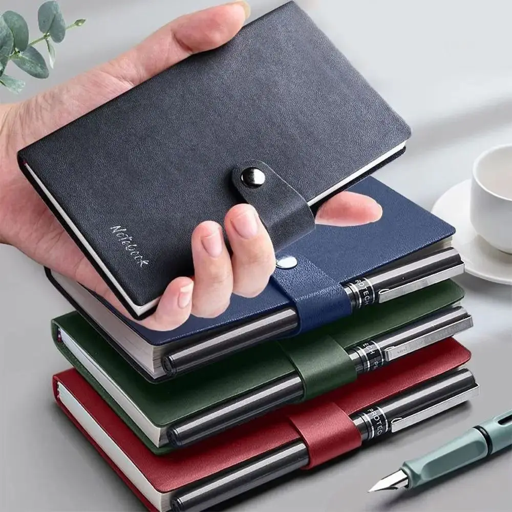 

PU Cover A7 Mini Notebook New Portable Diary Book Handwriting Word Book Memo Pad Office School Stationery Pocket Notepad