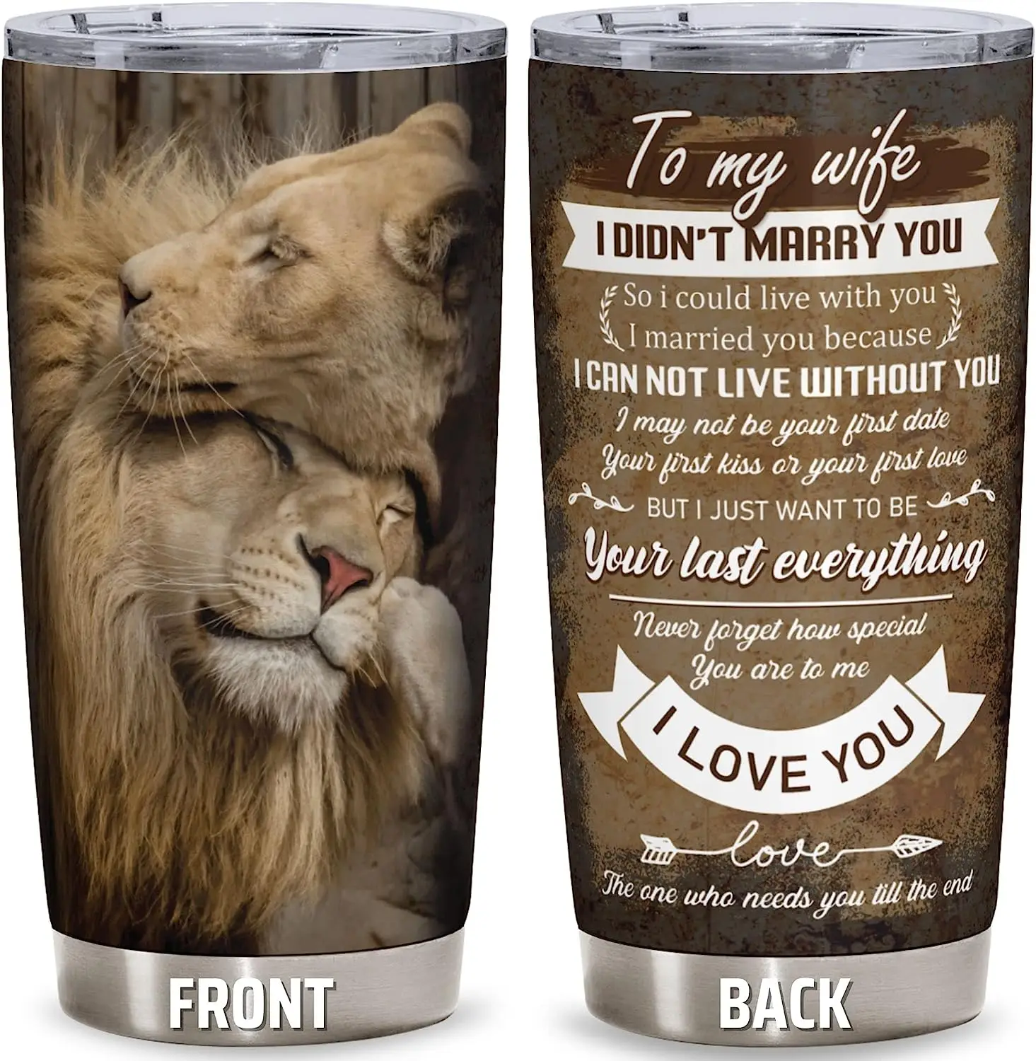 20oz Lion Wild Animals Pattern Tumbler Cup with Lid, Stainless Steel Double Wall Vacuum Thermos Insulated Travel Coffee Mug
20oz Lion Wild Animals Pattern Tumbler Cup with Lid, Stainless Steel Double Wall Vacuum Thermos Insulated Travel Coffee Mug
