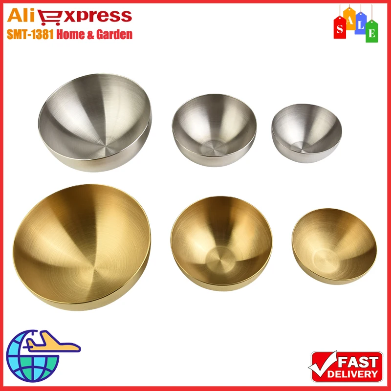 Stainless Steel Salad Bowl 12/15/20cm Fruit Soup Rice Noodle Ramen-Bowl Kitchen Tableware Utensils Food-Storage Container
Stainless Steel Salad Bowl 12/15/20cm Fruit Soup Rice Noodle Ramen-Bowl Kitchen Tableware Utensils Food-Storage Container